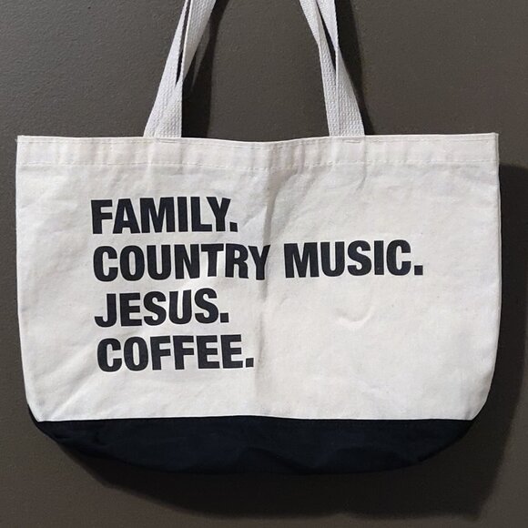 Espwa Canvas Four Things Tote - Picture 1 of 5